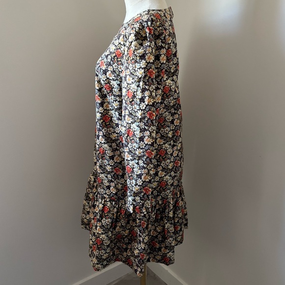 NWT Free People The Avenue Floral Patterned Mini Dress with Ruffle Hem - Picture 4 of 14